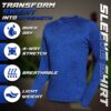 Blue Performance Full-Sleeve Shirt – Engineered for Comfort and Style - Image 4